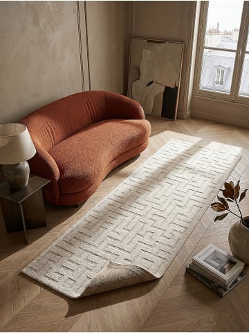 KADIMA DESIGN Teppich Kurzflor Geometrisch pflegeleicht Wohnzimmer Schlafzimmer Flur in Creme