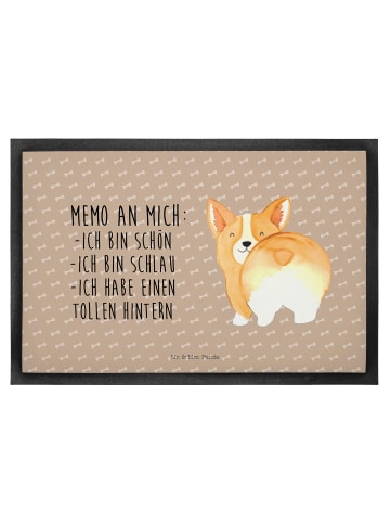 Mr. & Mrs. Panda Fußabtreter Corgi Po mit Spruch in Hundeglück