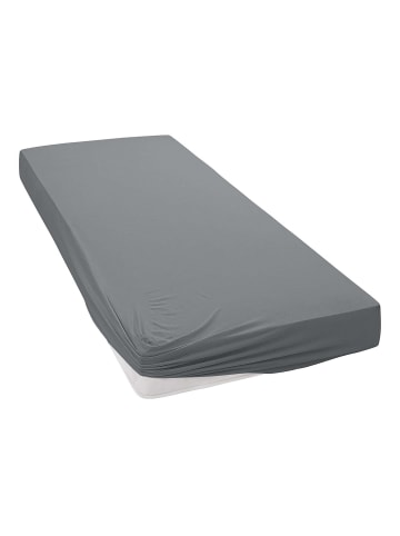 Janine Spannbettlaken Jersey Elastic in opalgrau
