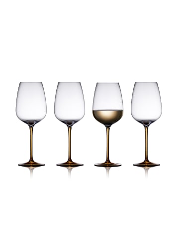 Lyngby Glas Weinglas Vienna in Amber