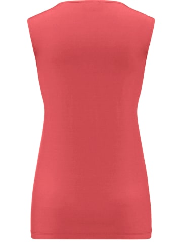 GOLDNER Kurzgröße: Gepflegtes Top in formstabiler Ware in koralle