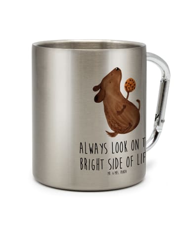 Mr. & Mrs. Panda Kaffeebecher Hund Keks mit Spruch in Silber