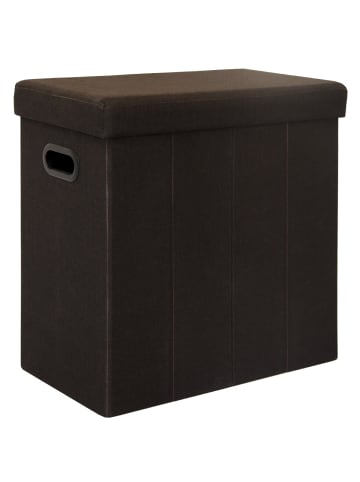 DuneDesign Wäschekorb Linen Luxe braun