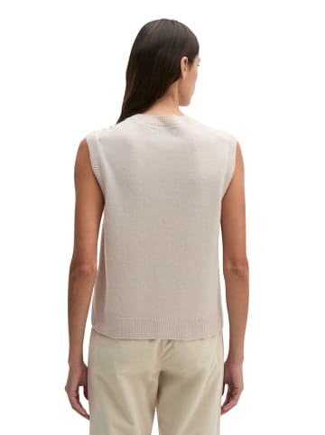 Marc O'Polo Ärmelloser Cardigan regular in Natural