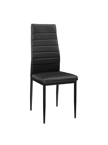 en.casa Esszimmerstuhl 2er Set in Schwarz (H)96cm (B)43cm (T)52cm