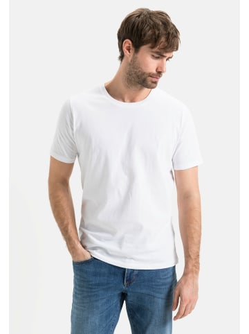 Camel Active T-Shirt aus reiner Baumwolle in Weiß