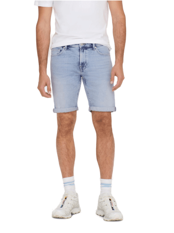 Only&Sons Short ONSPLY 5189 regular/straight in Blau
