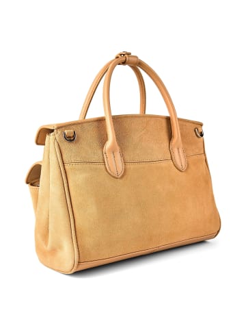LIEBESKIND BERLIN Gloria II Shopper Tasche M Leder 28 cm in light tan suede