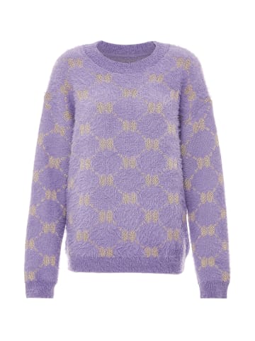 ebeeza Damen Strickpullover in Flieder