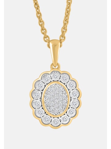 Diamant Exquis Halskette aus 375 Gelbgold mit Diamant
