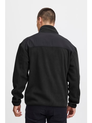 BLEND Fleecejacke Sweatshirt in Schwarz