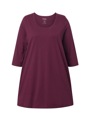 Ulla Popken Longshirt in dunkel weinrot