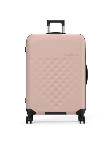 rollink Vega 360 faltbarer 4-Rollen Trolley L 76 cm in rose smoke