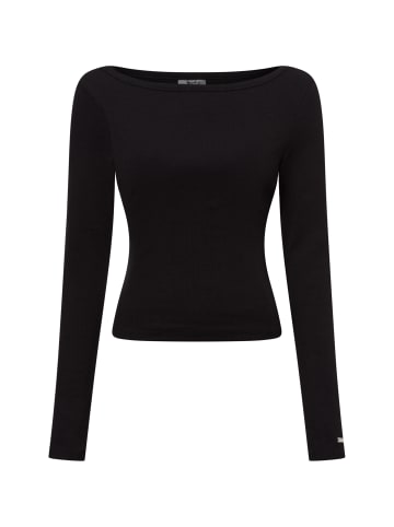 Aim'n Langarmshirt Ease Ribbed Long Sleeve in schwarz