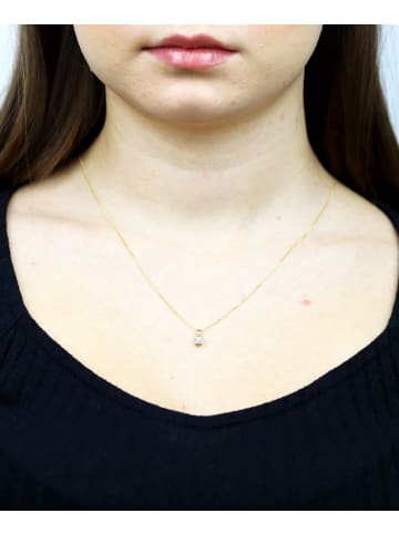 Diamant L'éternel Halskette aus 585 Gelbgold mit 0.15 Karat Diamant