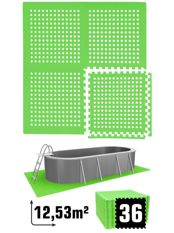 eyepower 36 Poolmatten 62x62cm in Grün