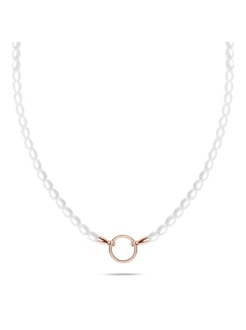 Tamaris Kette Pearl Charms in roségold