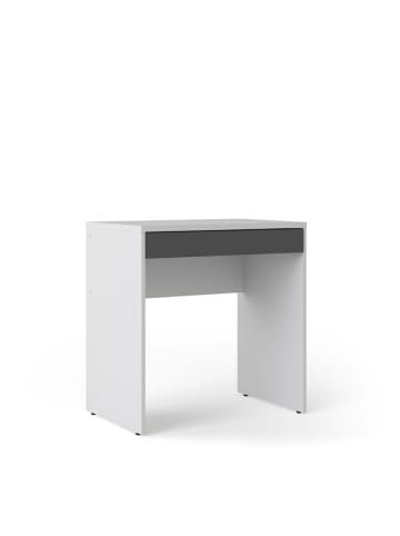 ebuy24 Schreibtisch Fula Weiß 75 x 48 cm