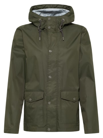 MO Herren Regenjacke Mit Innenprint in Dunkeloliv