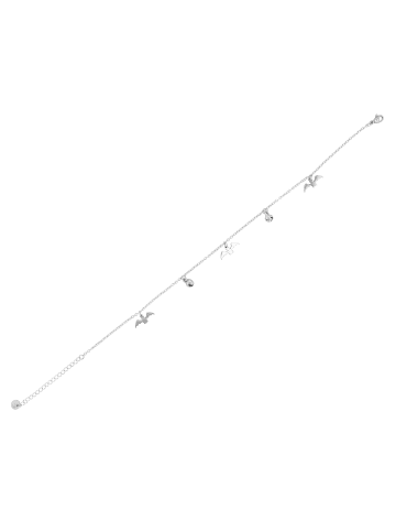 Adeliás Damen Anhänger aus Edelstahl mit Perle in silber