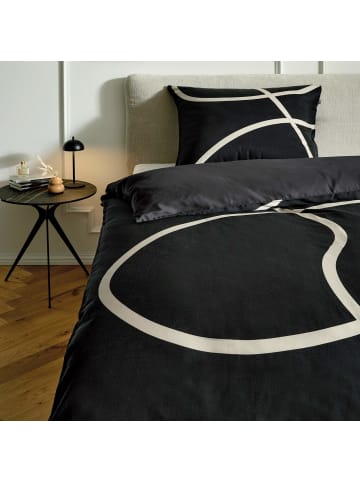 Musterring Satin Bettwäsche ARTSY in Schwarz