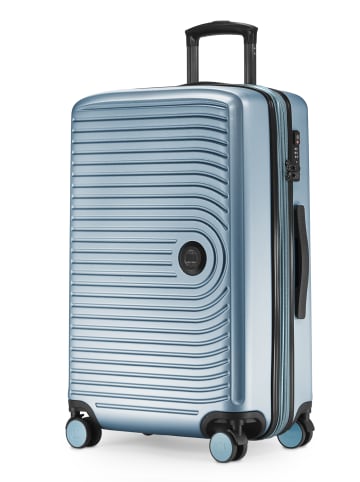 Hauptstadtkoffer Mitte - Mittelgroßer Koffer Trolley Reisekoffer TSA, 68cm, 4 Rollen, 88 L in Pool blau