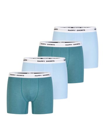 Happy Shorts Boxer Jersey in türkis, blau