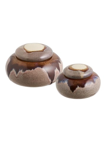 ebuy24 Topf Lone (2-teilig) Braun 16 x 16 cm