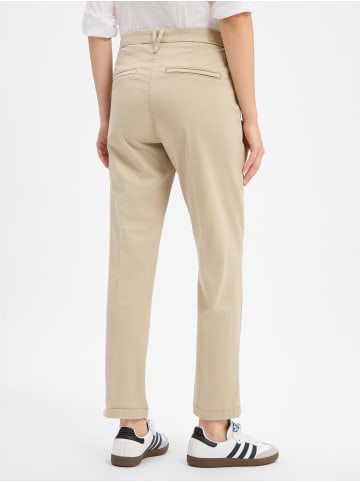 MAC HOSEN Stoffhose Chino turn up in beige