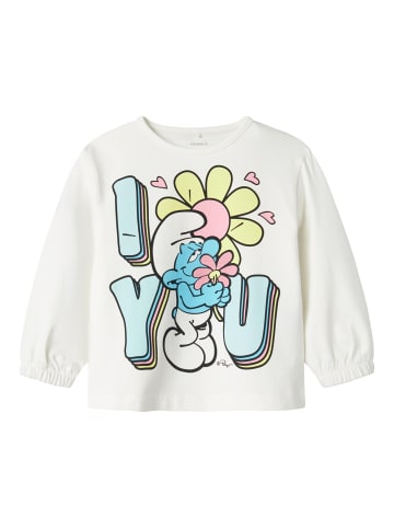 name it Oberteil mit langen Ärmeln in Cloud Dancer