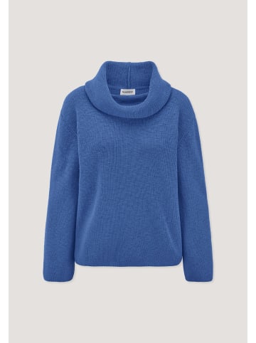 Hessnatur Hessnatur Strickpullover Relaxed aus reiner Bio-Baumwolle in kobalt