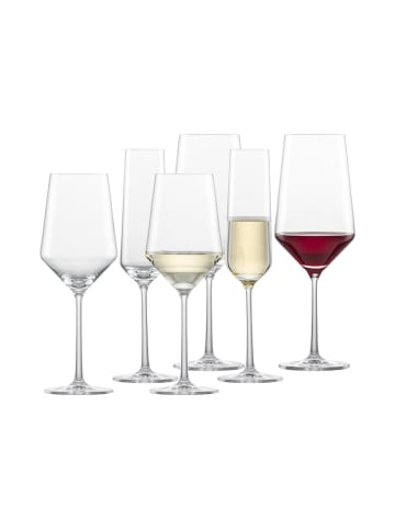 Zwiesel Glas 6er Set Wein- und Sektgläserset Pure in transparent