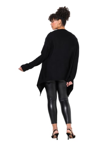 MIAMODA Strickjacke in schwarz