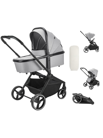 BooBoo Kombi-Kinderwagen "Jazzi" in Grey