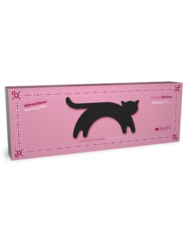 Leschi Wärmekissen "Katze Minina" stehend in Pink - (L) 39 x (B) 17 cm