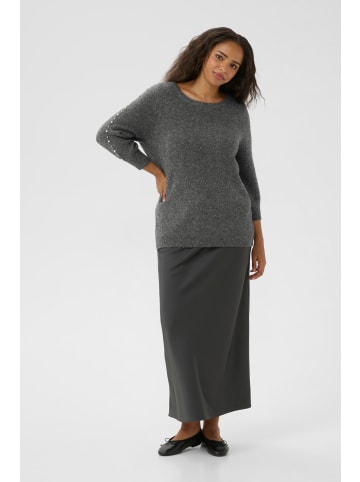KAFFE curve Strickpullover KCletty Regular fit in Grey Melange