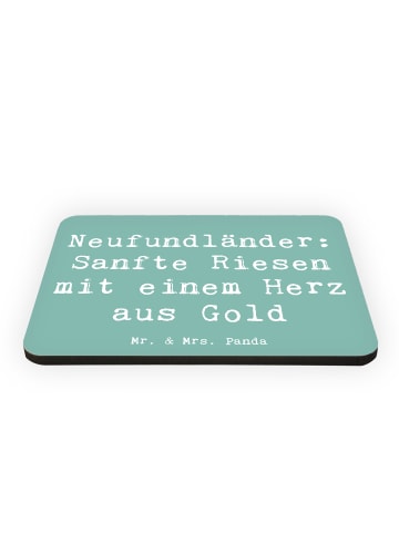 Mr. & Mrs. Panda Pinnwand Magnet Spruch Neufundländer Liebe mit ... in Meeresbrise