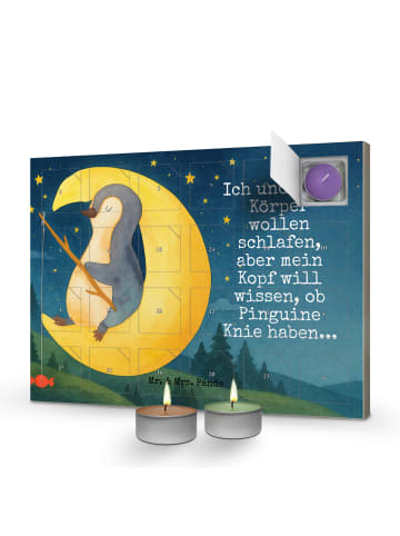 Mr. & Mrs. Panda Duftkerzen Adventskalender Pinguin Mond Design ... in Weiß