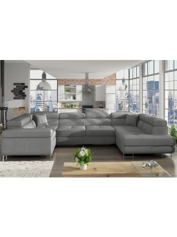 MF Design Lavin Recamiere Rechts in Grau -  (L) 340 x (B) 340 x (H) 90 cm