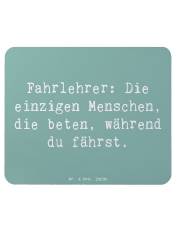 Mr. & Mrs. Panda Maus-Pad Spruch Fahrlehrer Engel mit Spruch in Meeresbrise