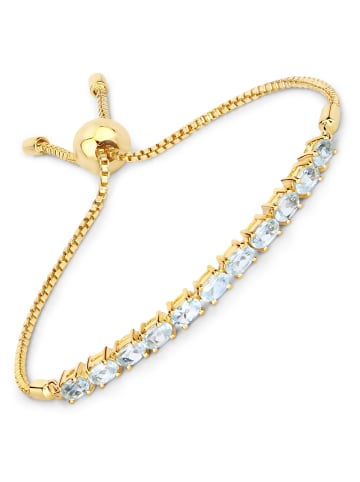 Rafaela Donata Armband Sterling Silber Blautopas in gelbgold