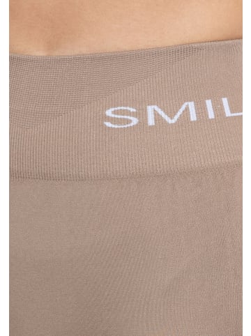 SMILODOX Leggings Scrunch Azura in Hellbraun