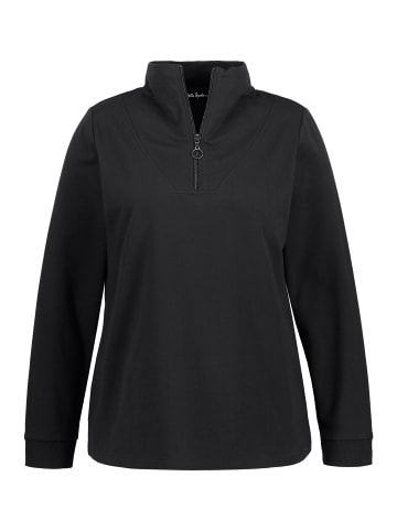 Ulla Popken Sweatshirt in schwarz