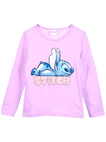 Lilo & Stitch Langarmshirt Disney Stitch  in Lila