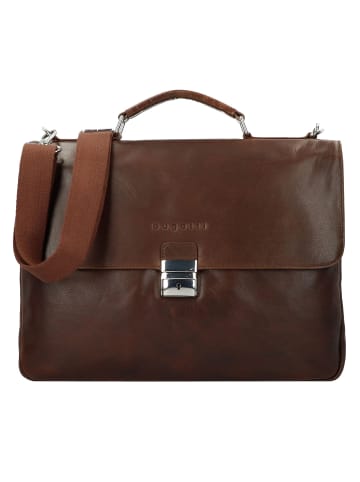 Romano Aktentasche Leder 40 cm Laptopfach braun