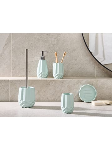 Beliani 5-tlg Badezimmer-Zubehör SAMIRIA in Grün