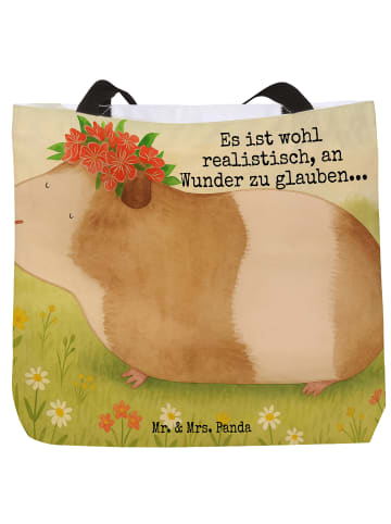 Mr. & Mrs. Panda Shopper Meerschweinchen Weisheit Design mit Spruch in Weiß