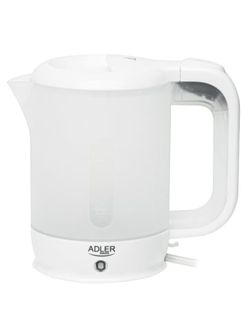 Adler Europe Adler AD 1381 Reise-Wasserkocher 0,5 L, mit Tassen & Löffel - Weiß in Weiß