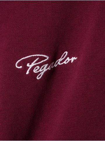 PEGADOR Sweatjacke in bordeaux - 0001