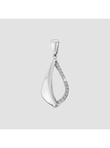 Adeliás Damen Anhänger aus 925 Silber mit Zirkonia in silber